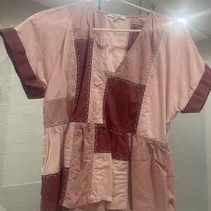 Patchwork Pink and Red Top